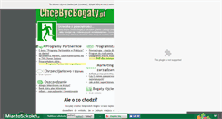 Desktop Screenshot of chcebycbogaty.pl